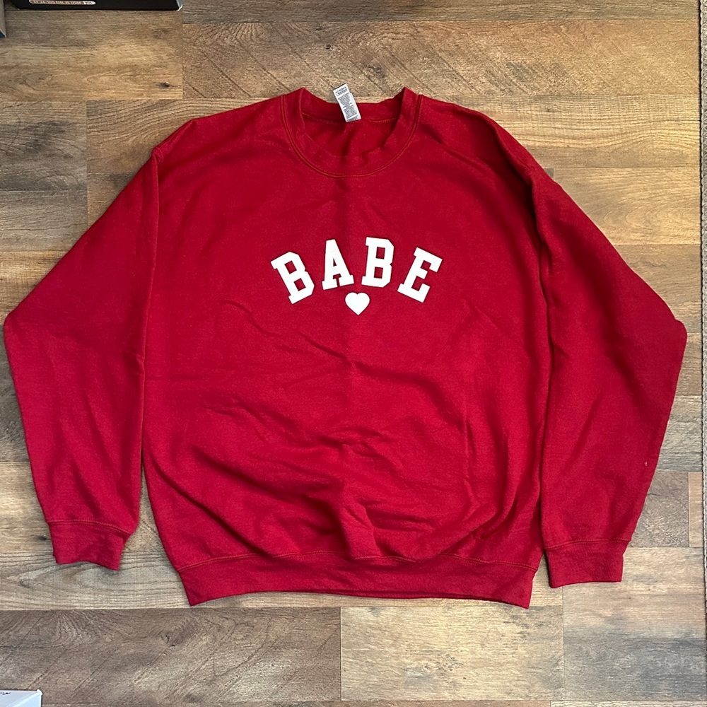Red 'Babe' Sweater